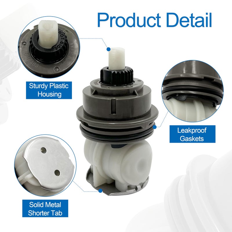 ShineUs Cartridge Assembly RP46463 Compatible with Delta Monitor 17 Seriesï¼ˆ2006-Presentï¼‰Shower Faucet (Pack of 2) - Image 2